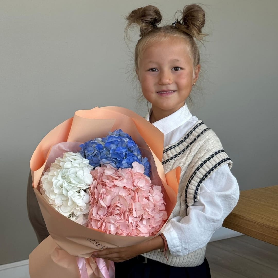 Гортензия 3 шт Доставка цветов Астана