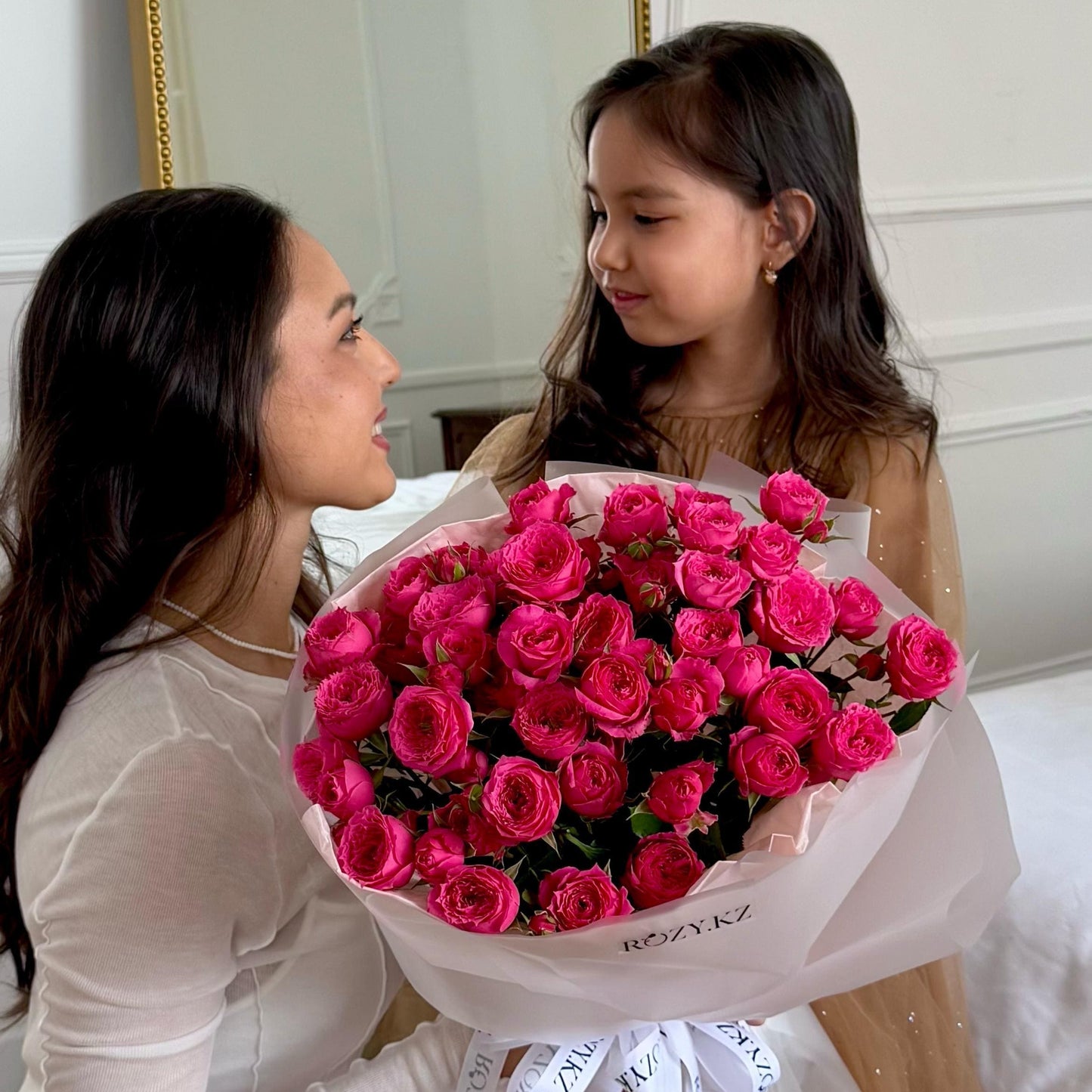 Букет из 9 кустовых роз Доставка цветов Астана