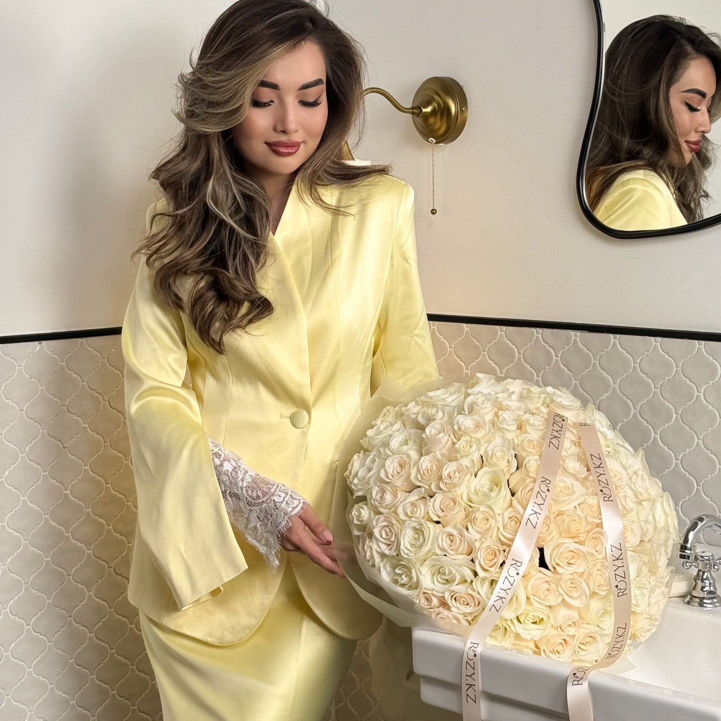 101 белая симфония Доставка цветов Астана