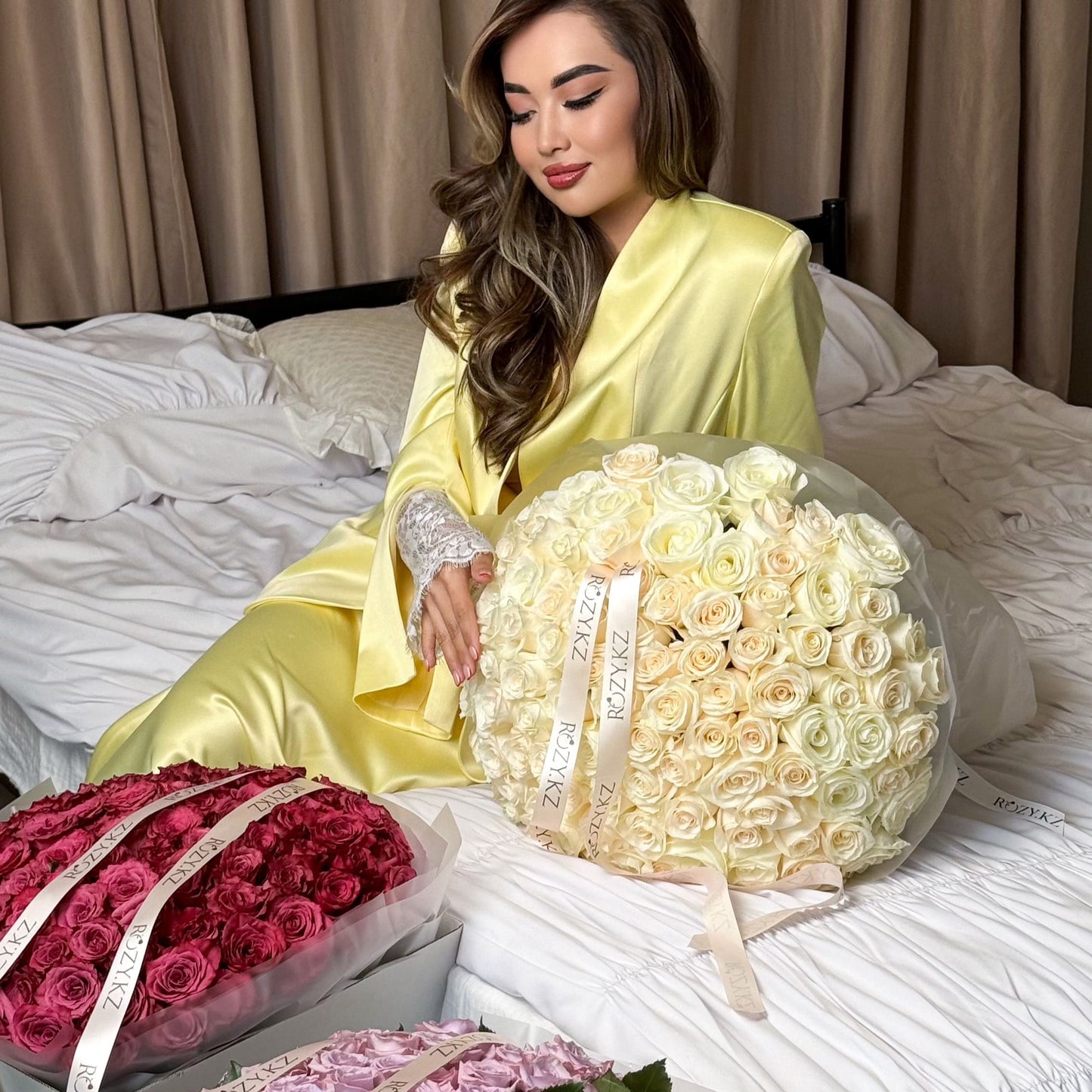 101 роза Доставка цветов Астана