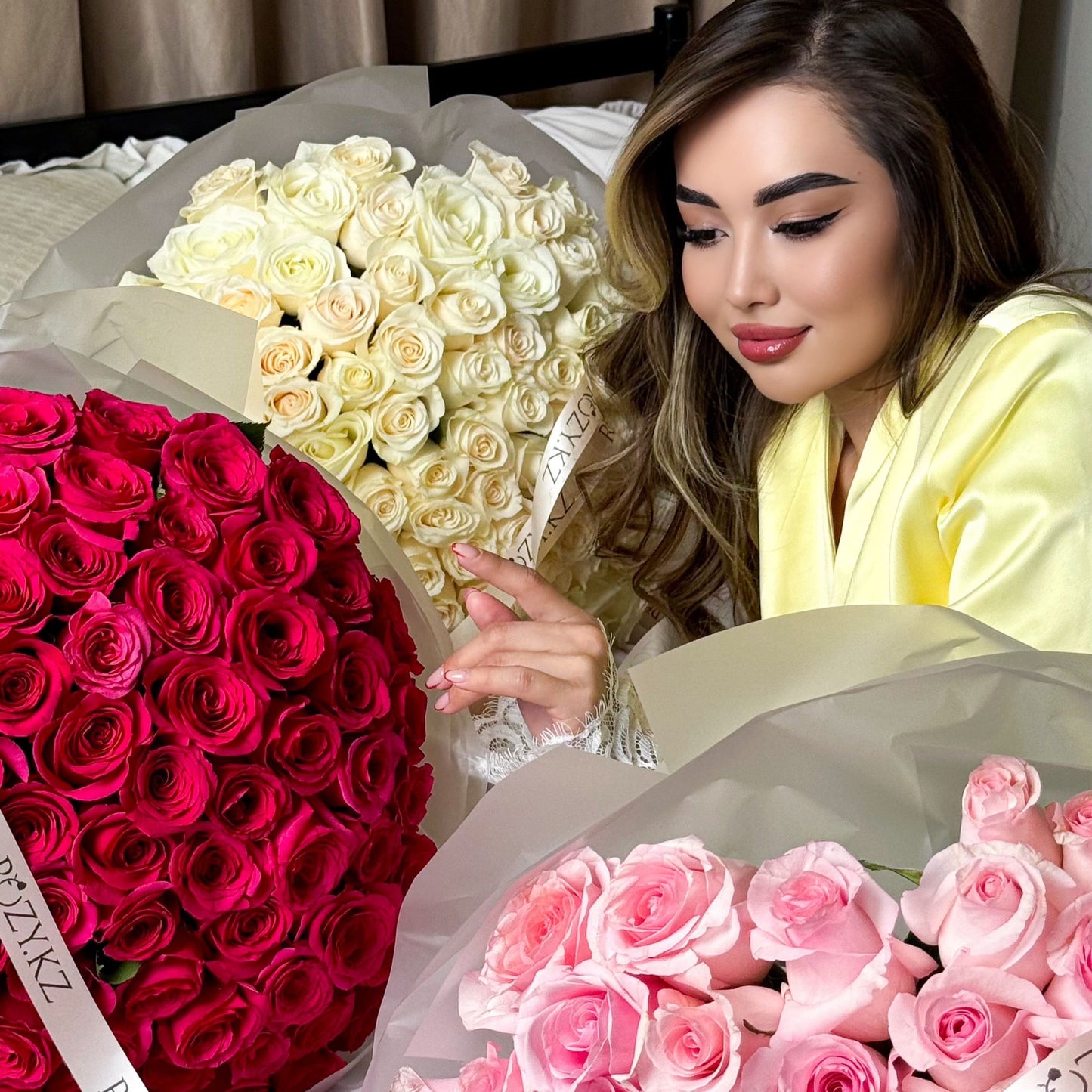 101 роза Доставка цветов Астана