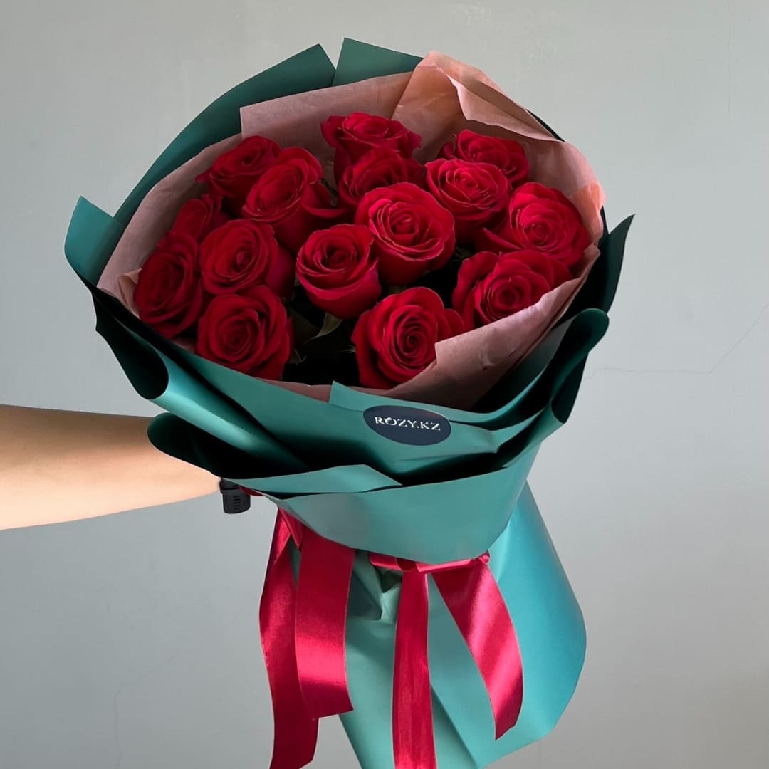 15 Красных роз Доставка цветов Астана