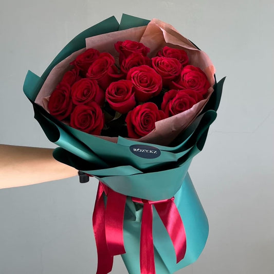 15 Красных роз Доставка цветов Астана