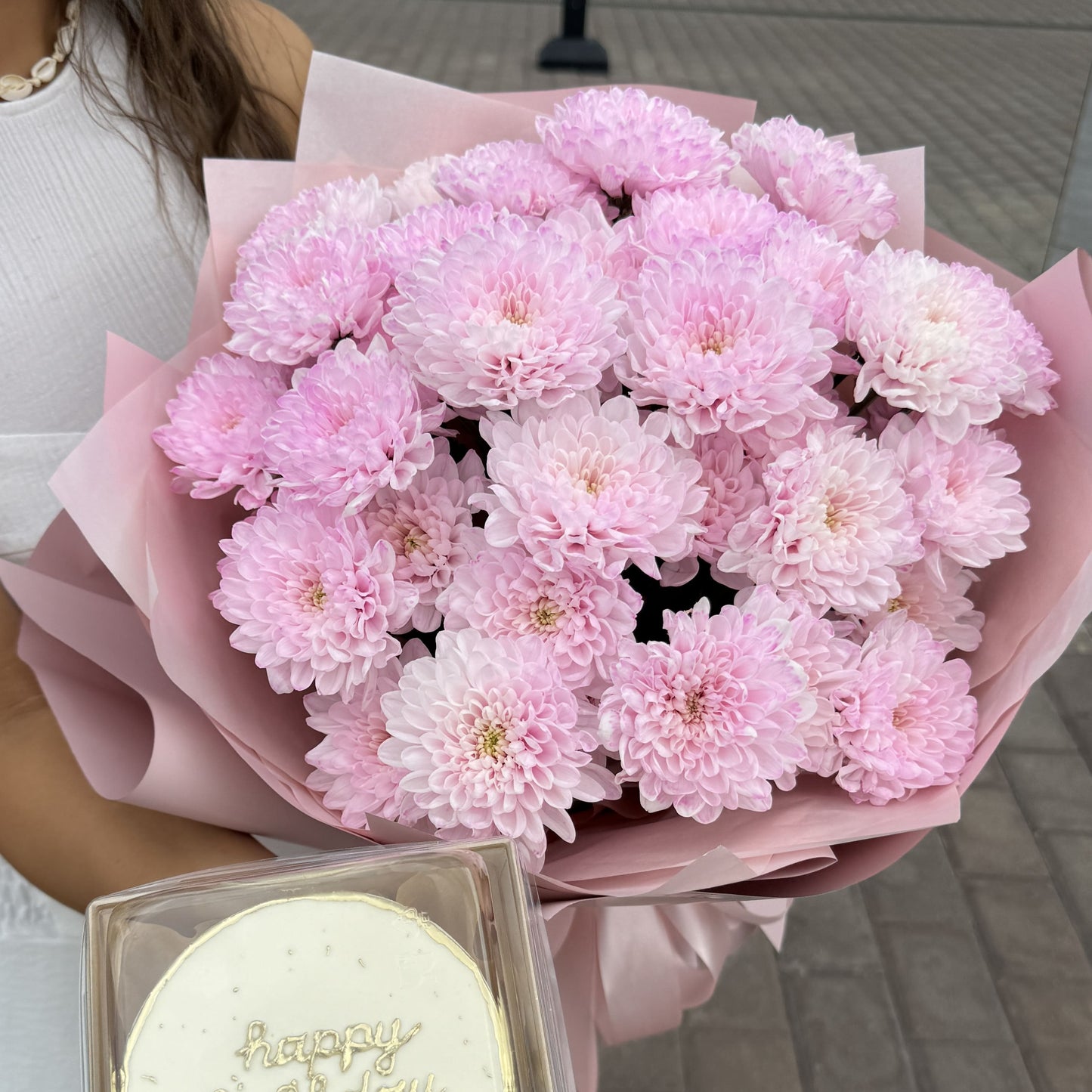 Букет из 5 кустовых хризантем Доставка цветов Астана